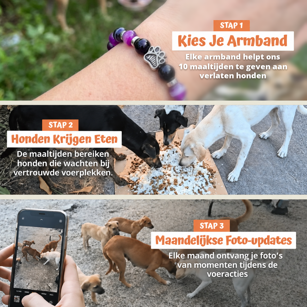 En trois étapes