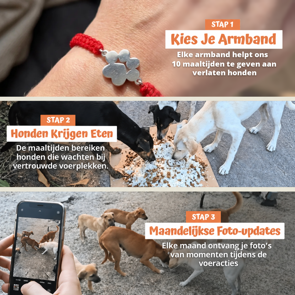 In drie stappen