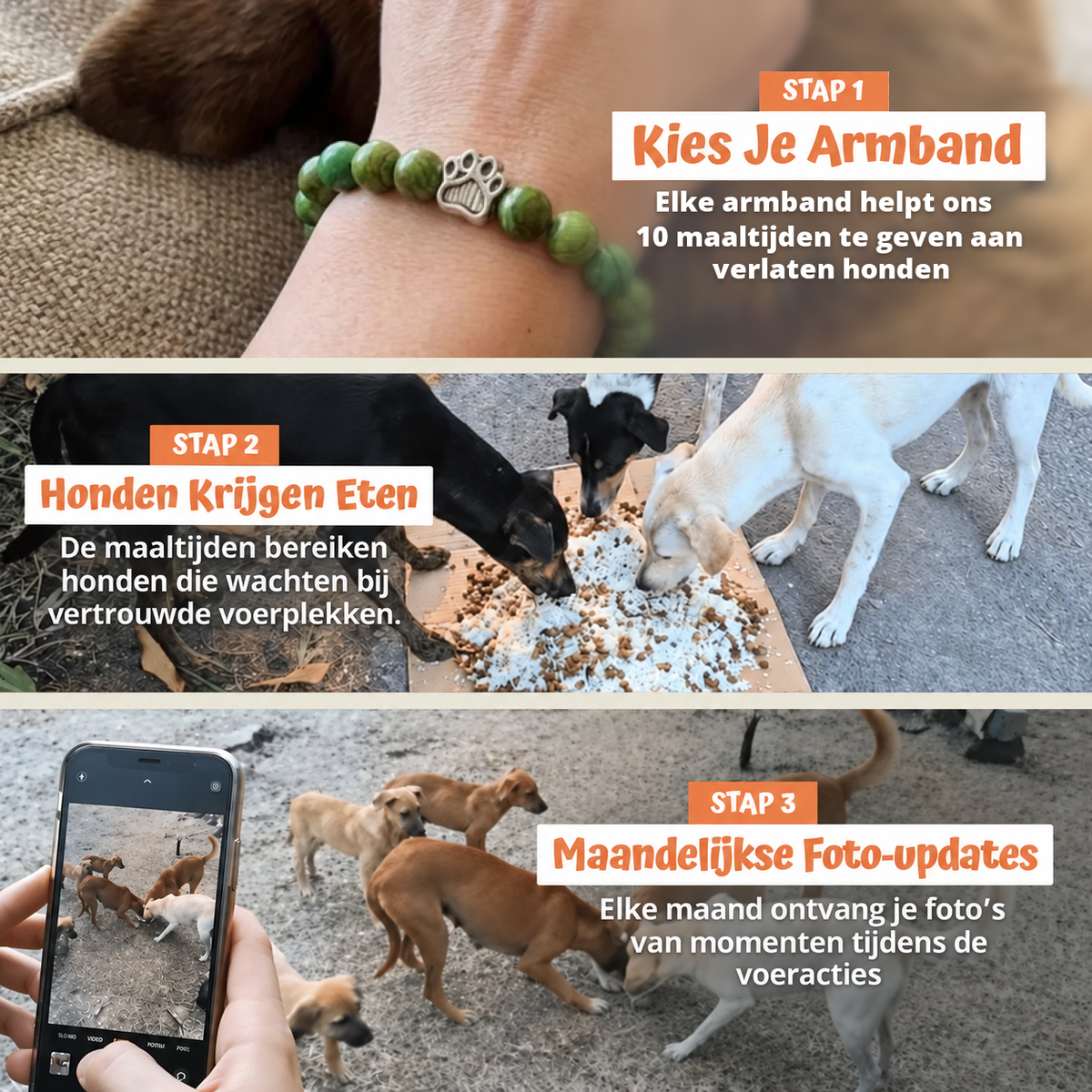In drie stappen