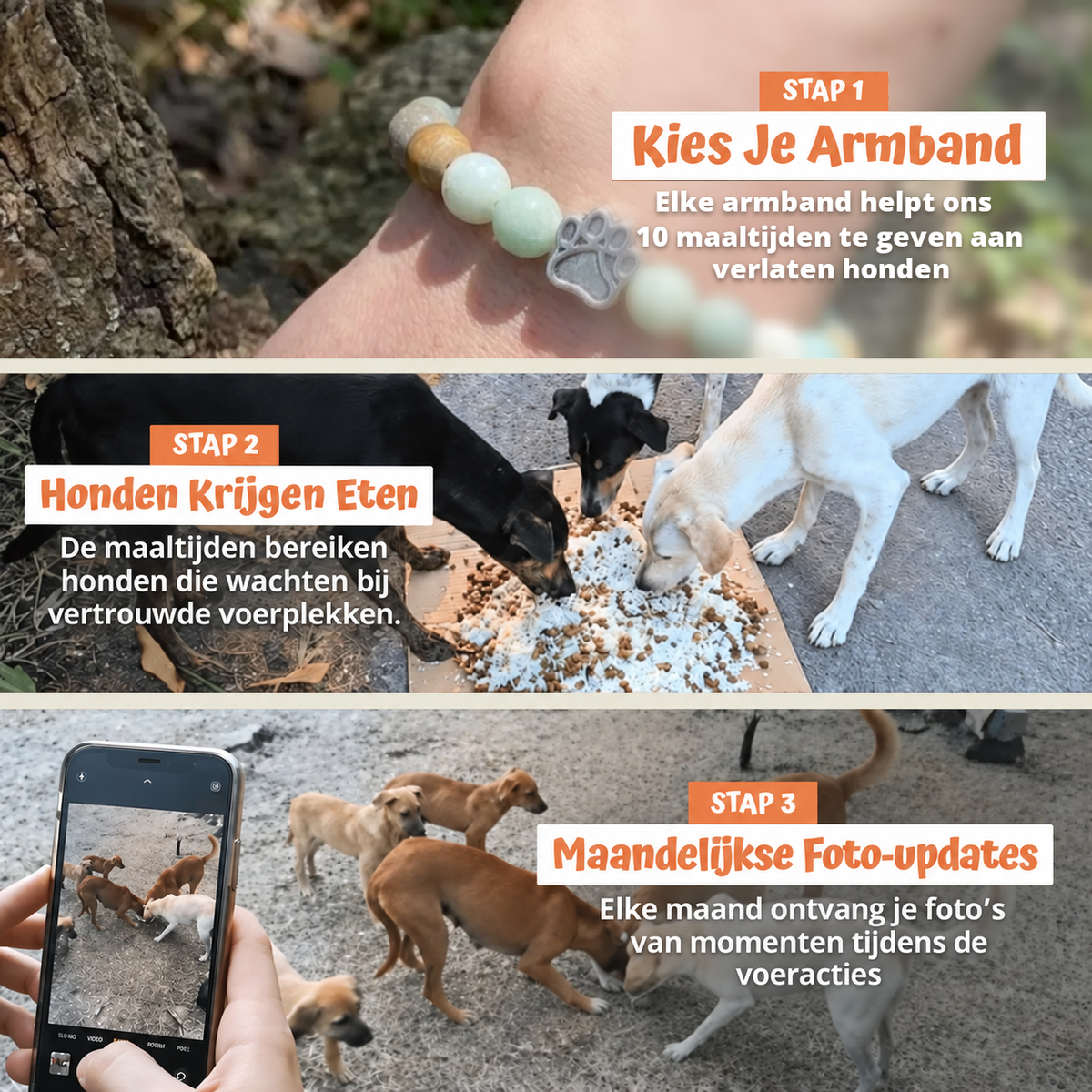 In drie stappen