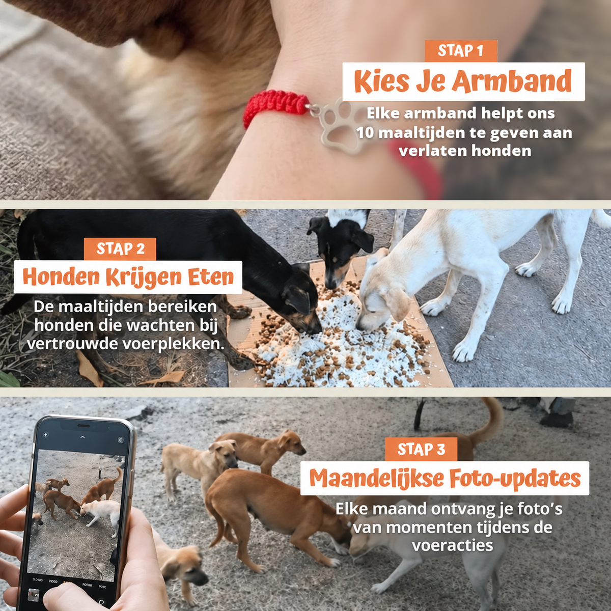 In drie stappen