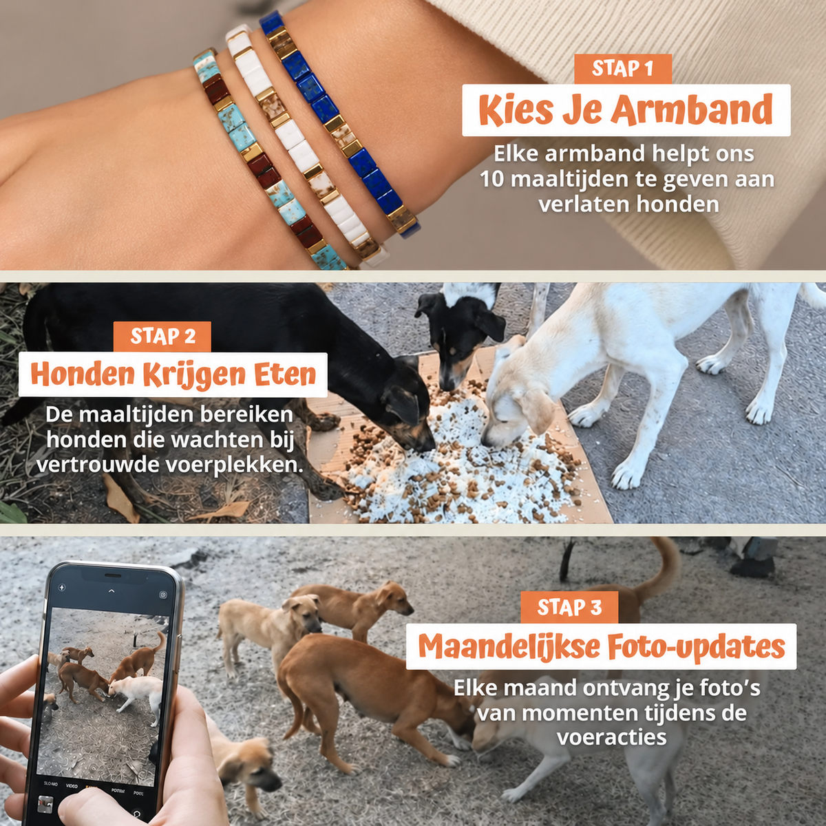 In drie stappen