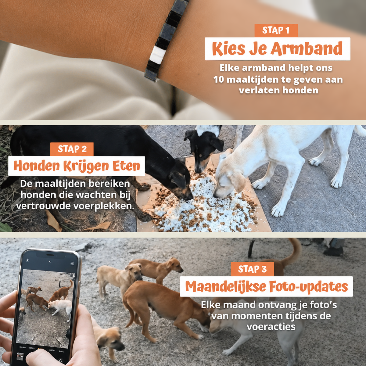 In drie stappen