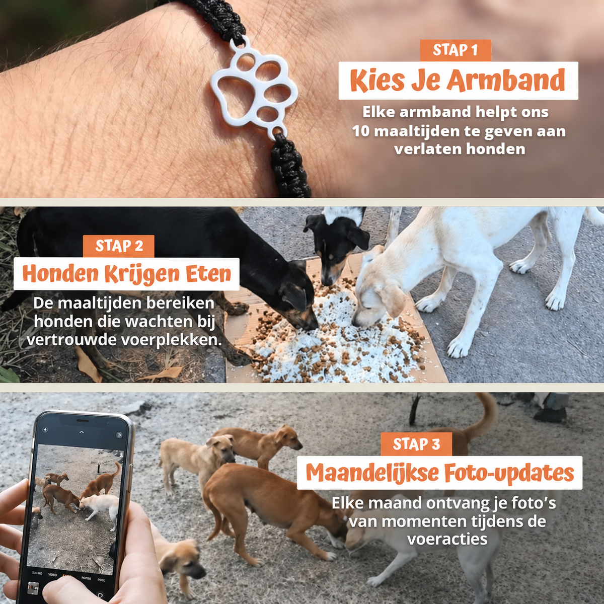 In drie stappen