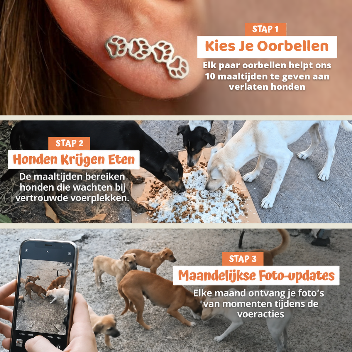 In drie stappen