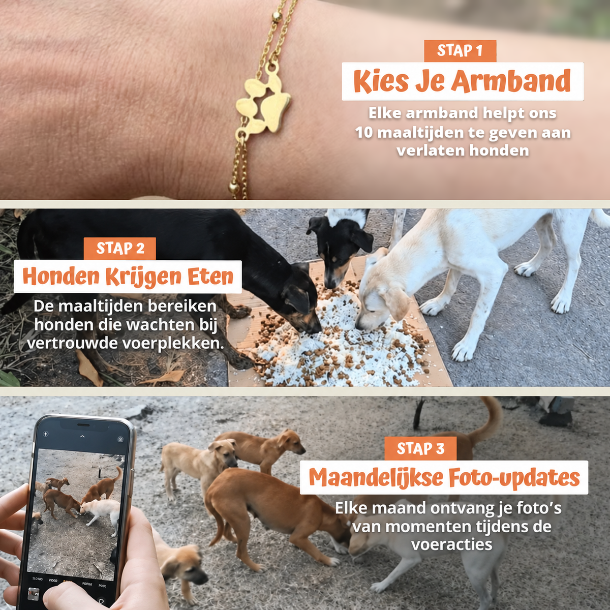 In drie stappen