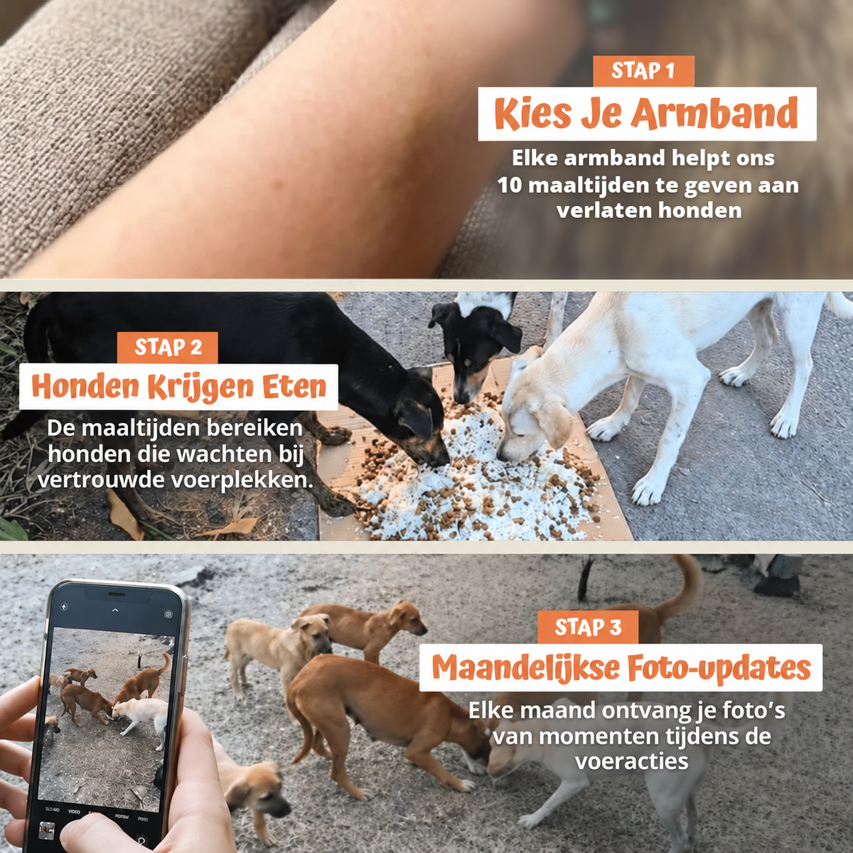 In drie stappen