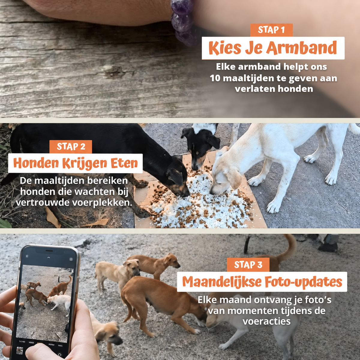 In drie stappen