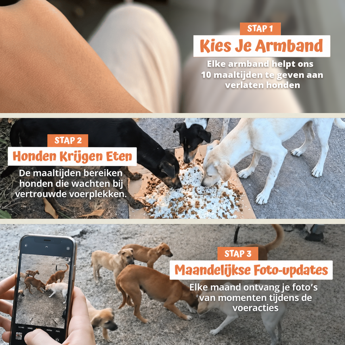 In drie stappen