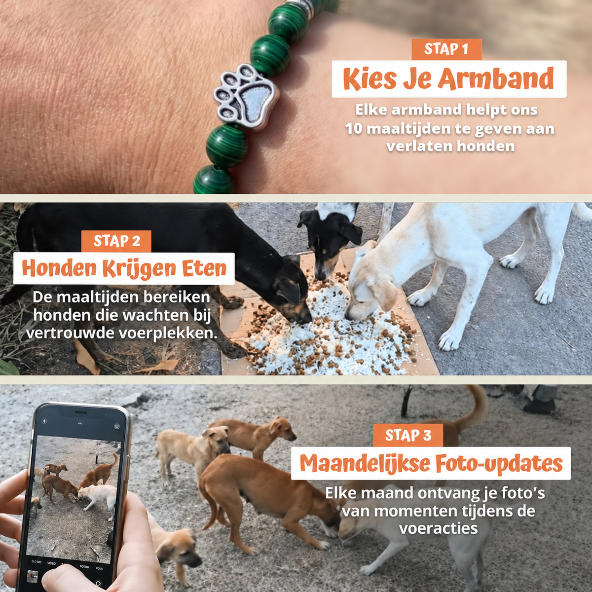 In drie stappen