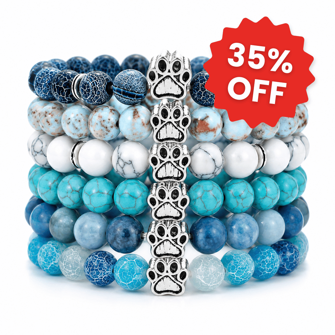 Lot de 6 bracelets Deep Blue